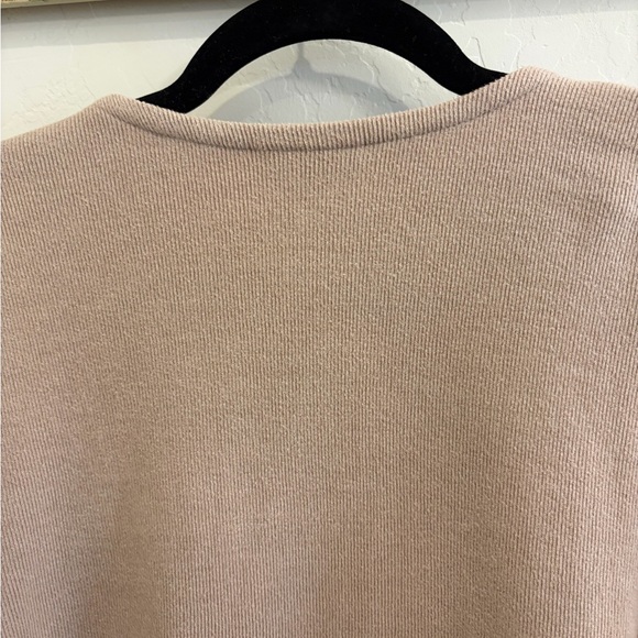 Women's Tan Cardigan Sweater - Picture 8 of 9